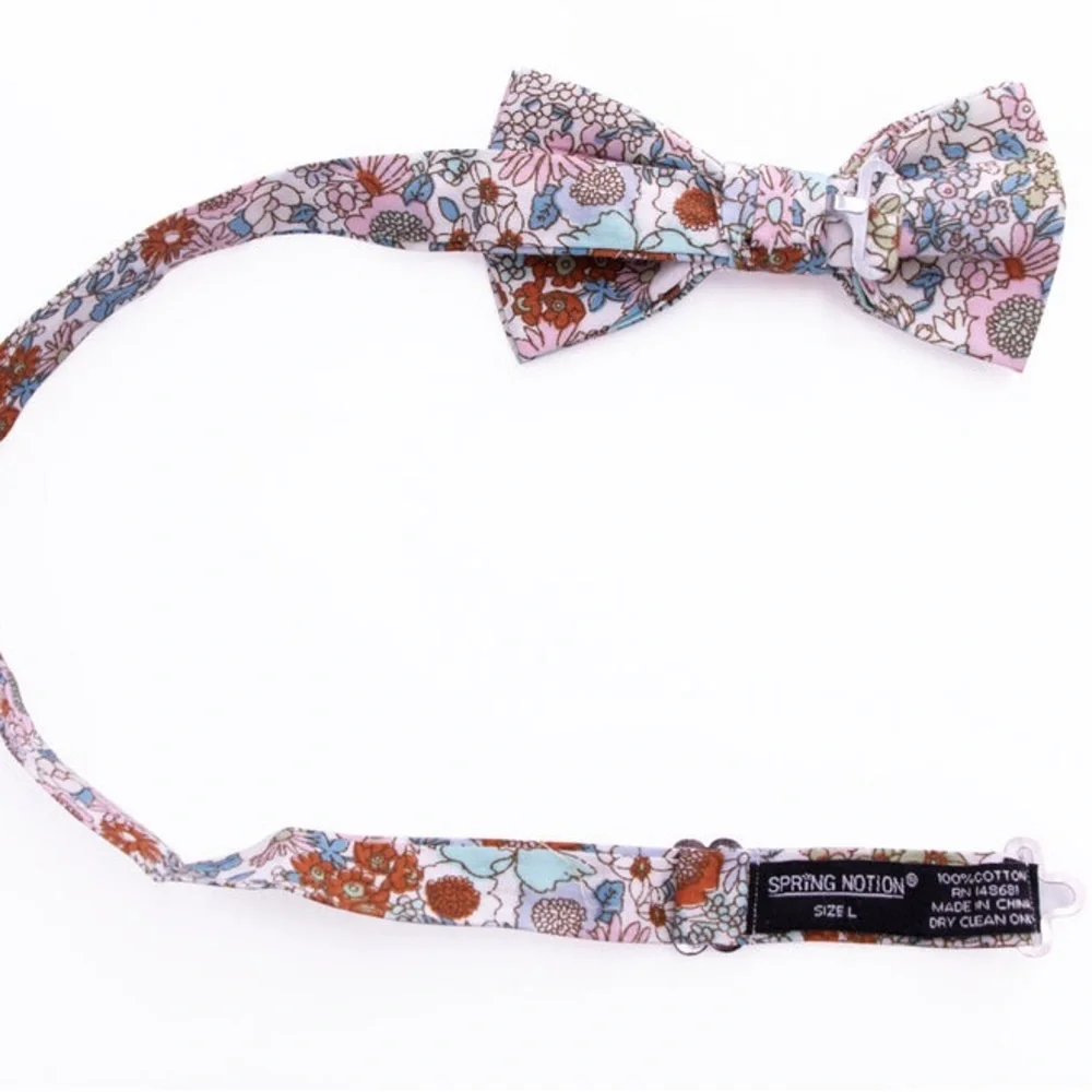 Spring Notion Floral Kids Bow Tie Size Medium